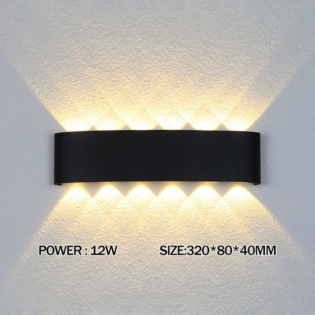 Wasserdichte LED-Wandleuchte für den Außenbereich
