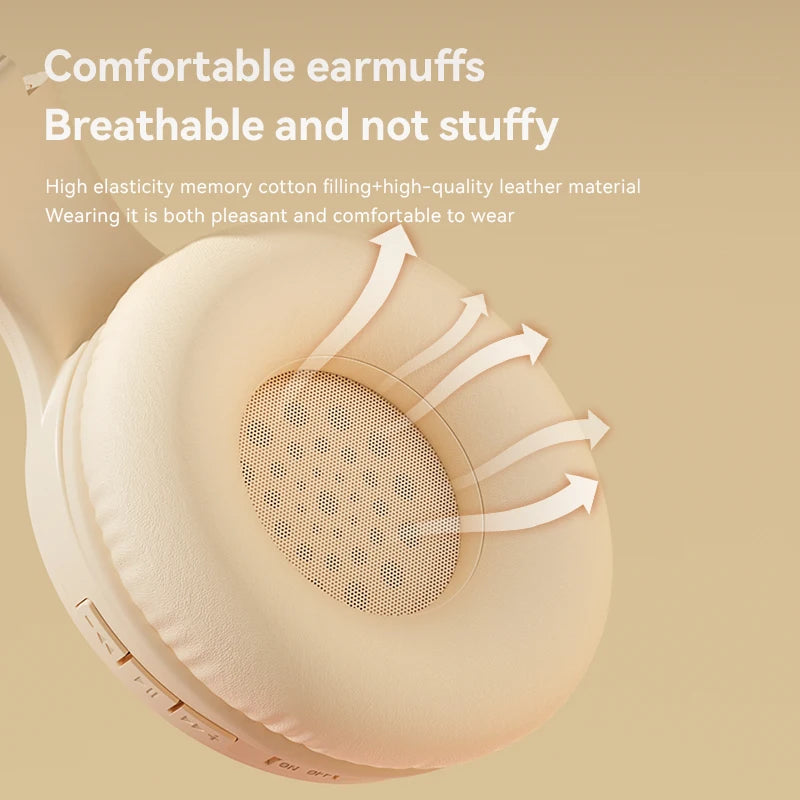 Casque sans fil Bluetooth 5.3 à réduction de bruit 