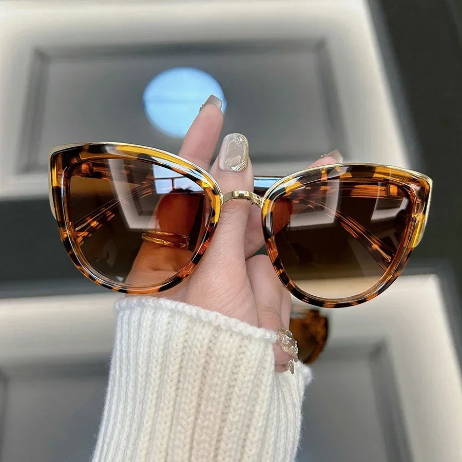 Unisex Vintage Punk Shades CatEye Sunglasses