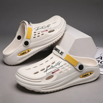 Men Summer Beach Soft Sole Breathable Home Slippers