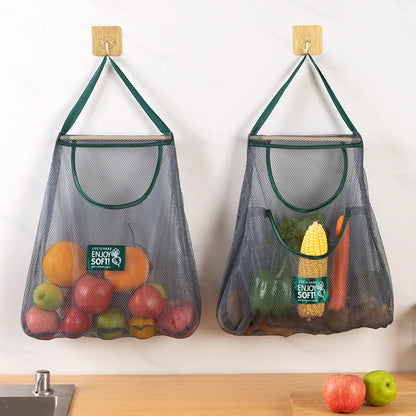 Kitchen's Multi-Layer Hanging Mesh Bags