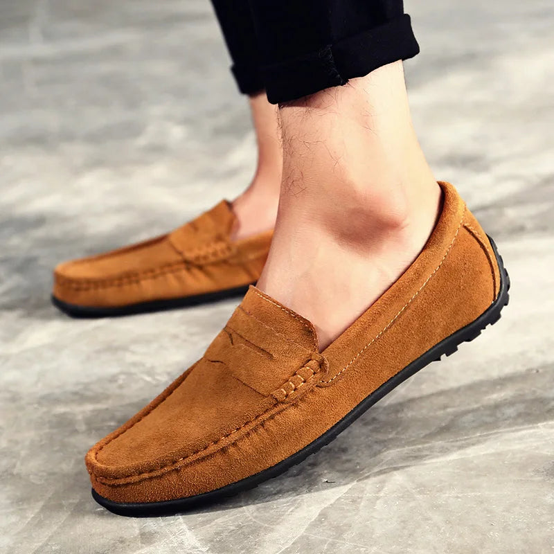 High-Quality Large Size Men's Leather Loafers