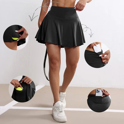 CHRLEISURE Jupes-shorts de tennis et de golf plissées