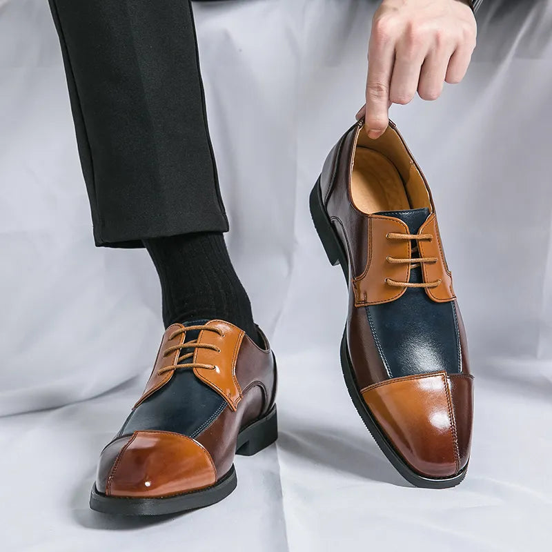 Handmade Men's Wingtip Oxford Shoes