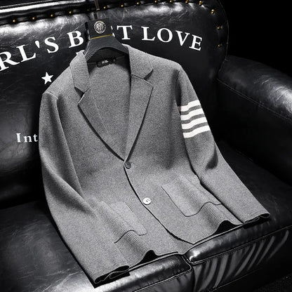 Herbst Langarm Gestrickte Offene Strickjacke männer Design Koreanischen Stil Vielseitig Trendy Luxus Casual