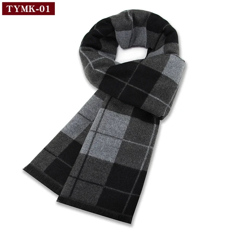 British Style Tartan Plaid Wool Scarf