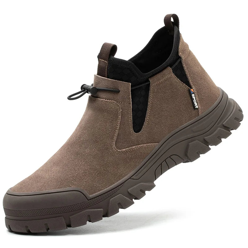 Herren-Arbeitsstiefel – Sicherheitsschuhe mit Stahlkappe und Durchtrittschutz für den Außenbereich 