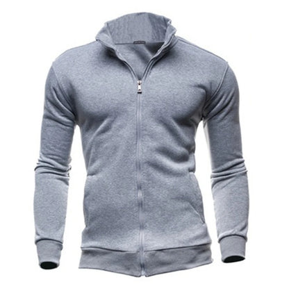 Veste zippée à capuche coupe slim pour homme