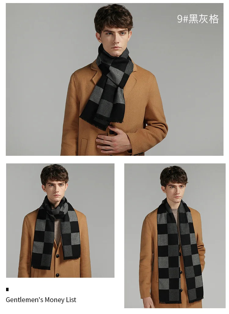 180*30cm Thick Warm  Scarves for Men