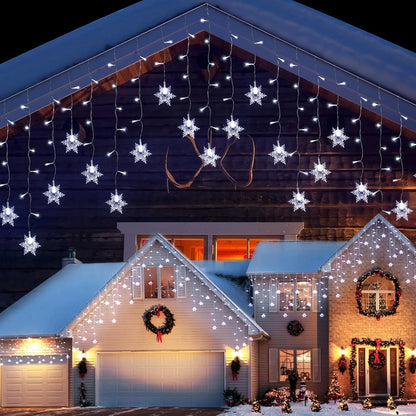 Lumières LED de Noël en forme de flocon de neige