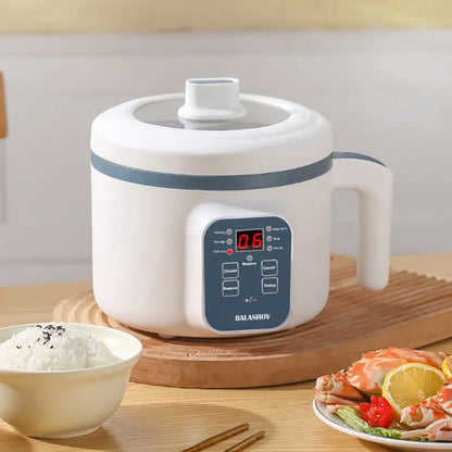 220V Electric Rice Cooker & Multi Cooker, Non-Stick Hotpot Pan for 1-2 People