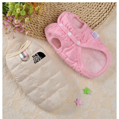 Designer Fleece Warm Waterproof Dog Winter Coat