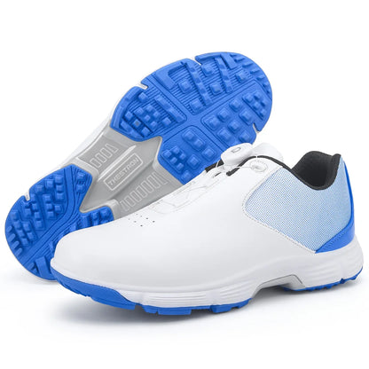Wasserdichte Golfschuhe für Herren – Spikeless-Golfschuhe zum Schnüren, atmungsaktive und leichte Golfsneaker