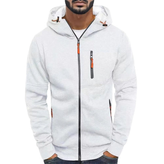 Men's Jacquard Hooded Sweatshirt