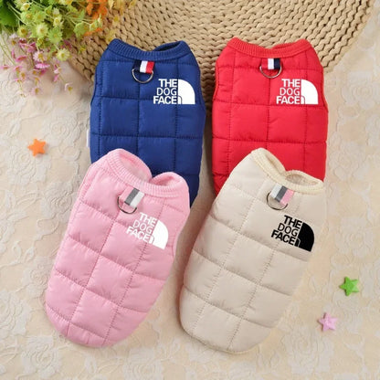 Designer Fleece Warm Waterproof Dog Winter Coat