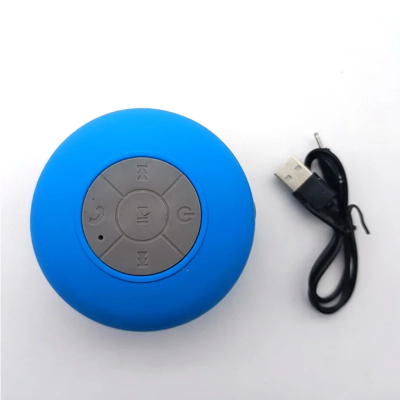 Enceinte de douche Bluetooth étanche avec lumières LED colorées 
