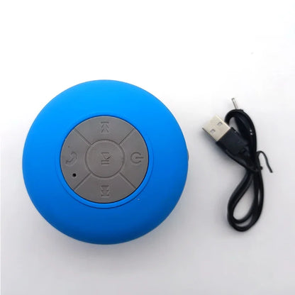 Enceinte de douche Bluetooth étanche avec lumières LED colorées 