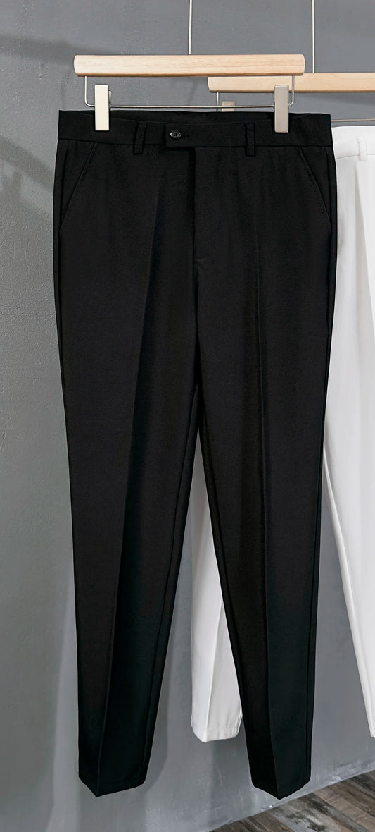 Men's Draped Loose Fit Wide Leg Trousers Pants