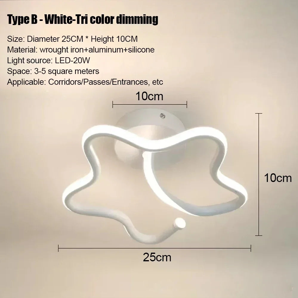 Minimalist Living Room LED Strip Ceiling Lights