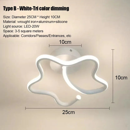 Minimalist Living Room LED Strip Ceiling Lights