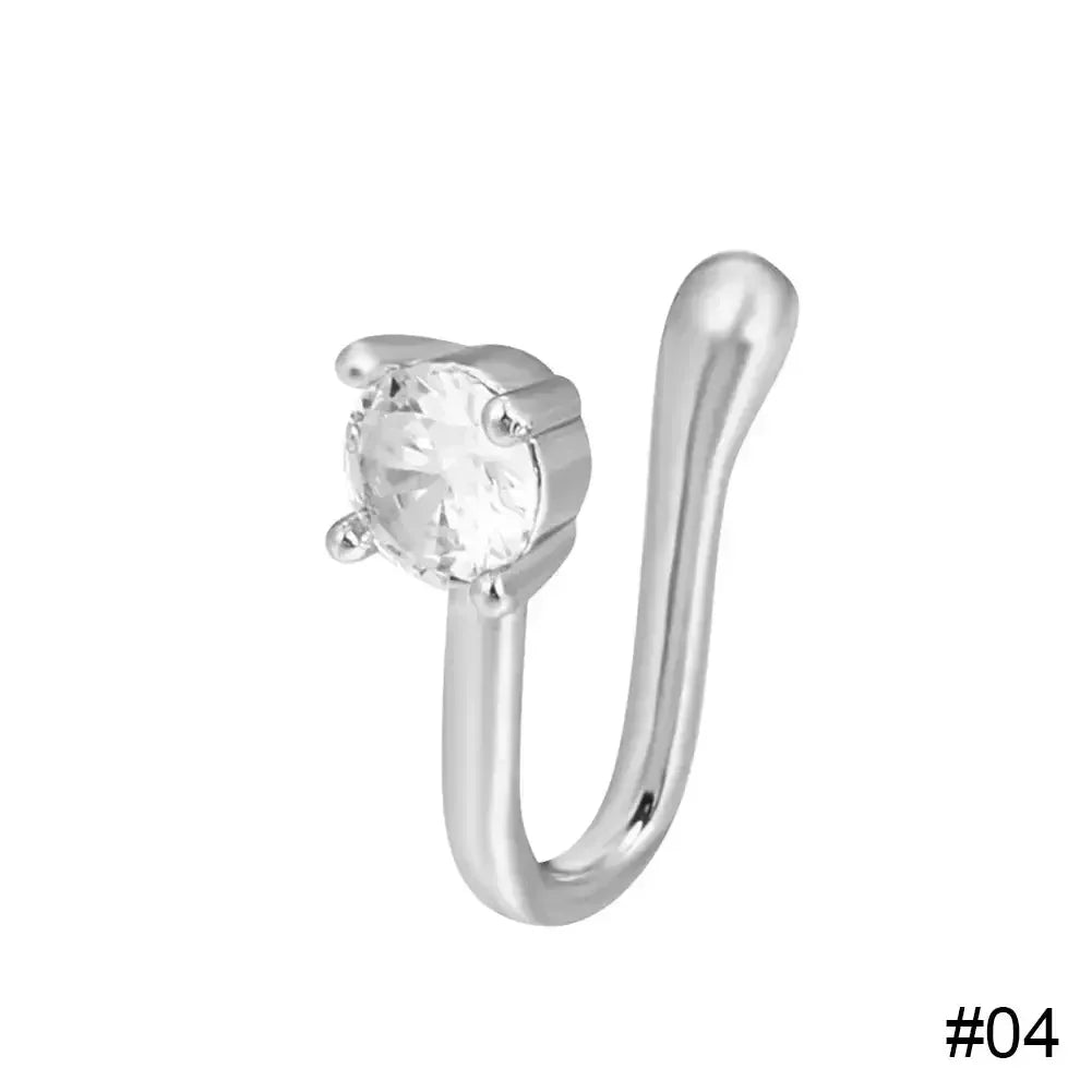Women's Delicate Fake Piercing Nose Clip