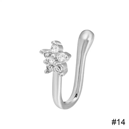 Women's Delicate Fake Piercing Nose Clip