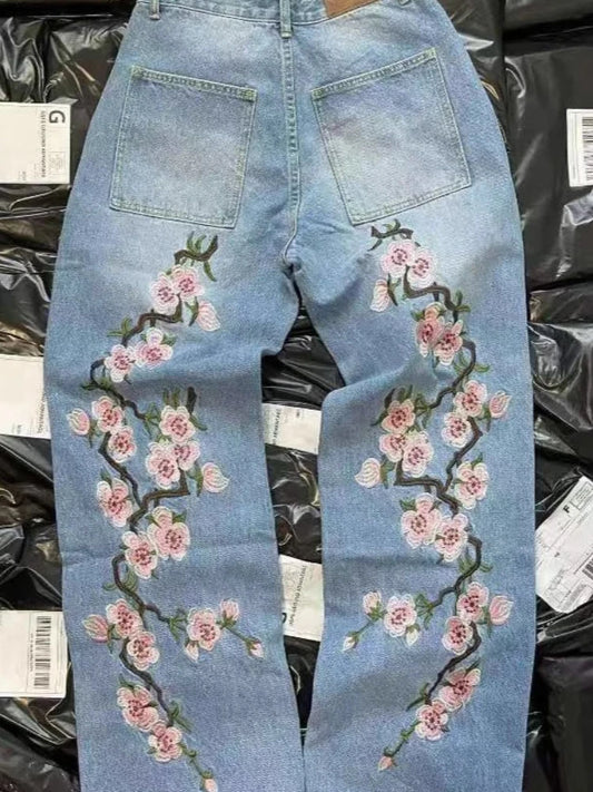 Coupe slim brodée, pantalon évasé slim pour femme