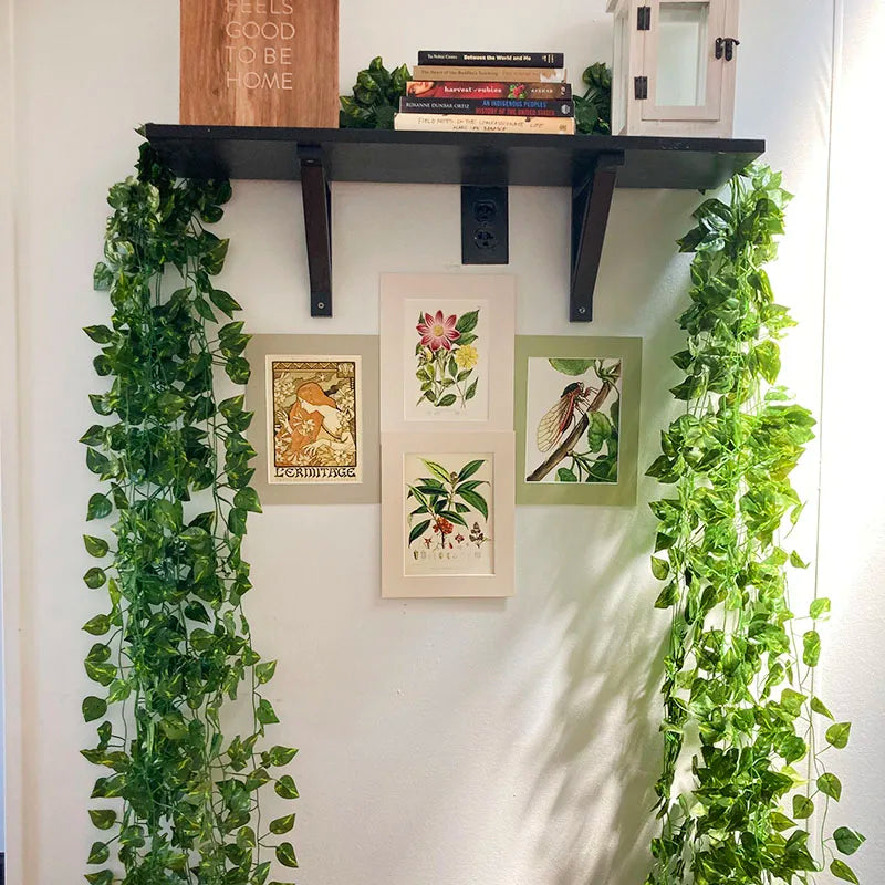 Garland Wall Ivy Fake Leaves - Artificial Hanging Vines