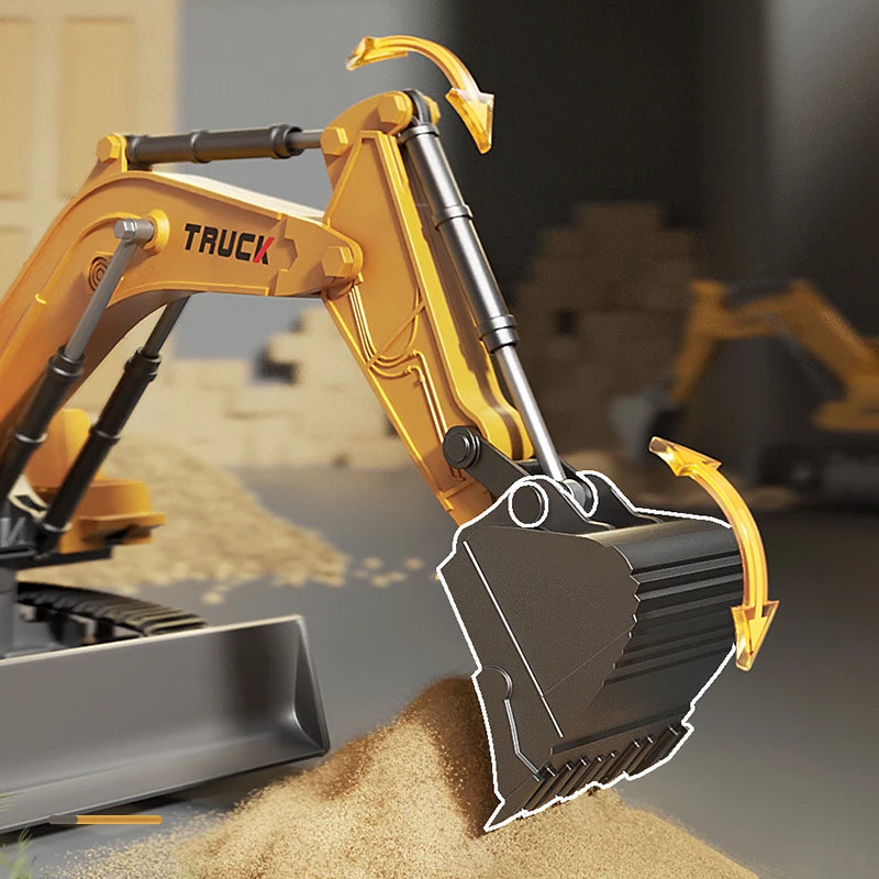 Light and Sound Remote Control Excavator Toy