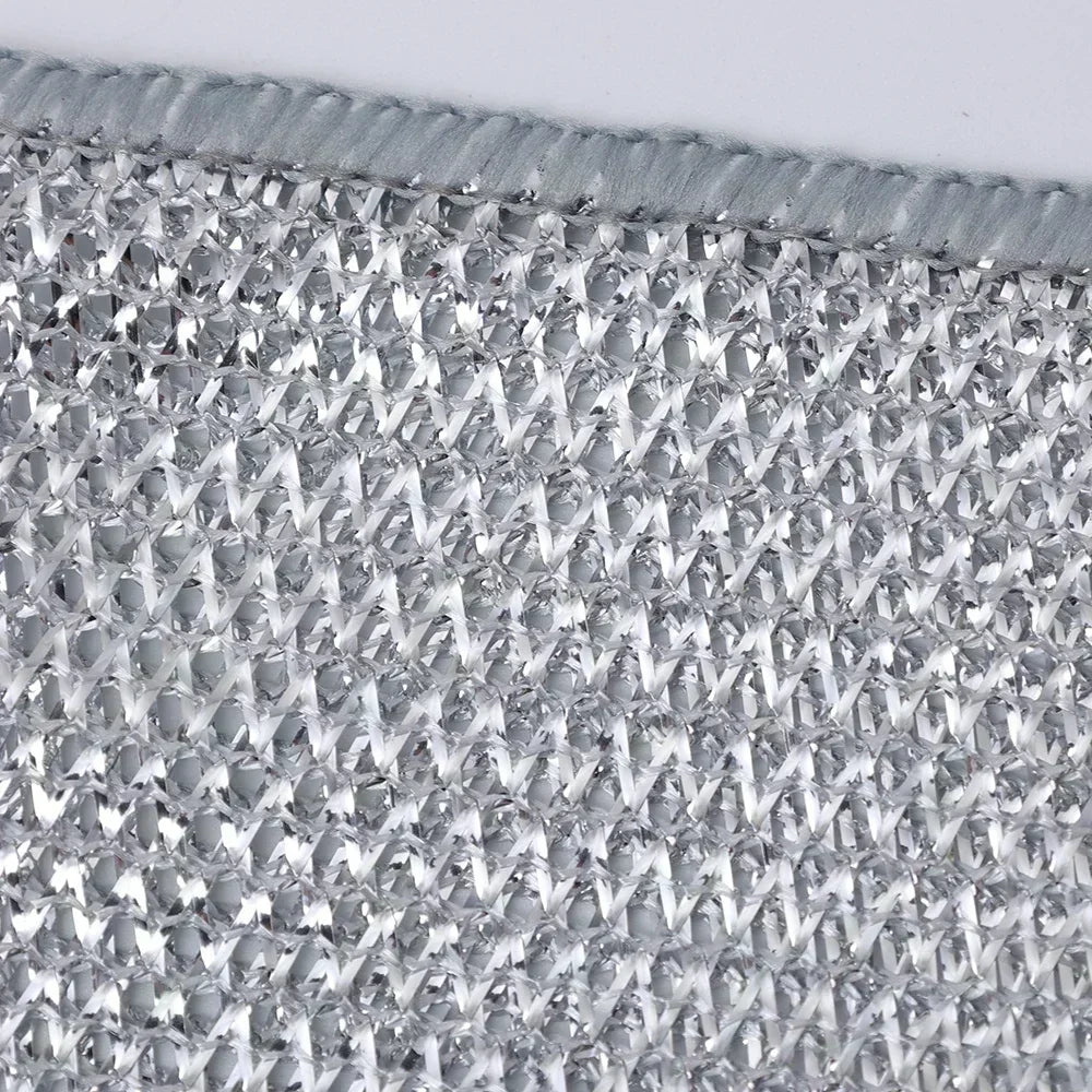 Chiffon de nettoyage antiadhésif en fil d'acier double couche de 20 cm