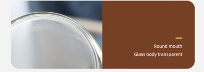 Tasse en verre transparente à double paroi résistante à la chaleur