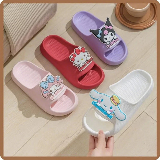 Kid's Summer Cute Cartoon Non-Slip Indoor Slippers
