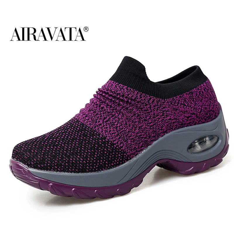 Bequeme, klobige Sneaker für Damen
