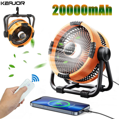 Rechargeable Outdoor Camping Wireless Air Fan