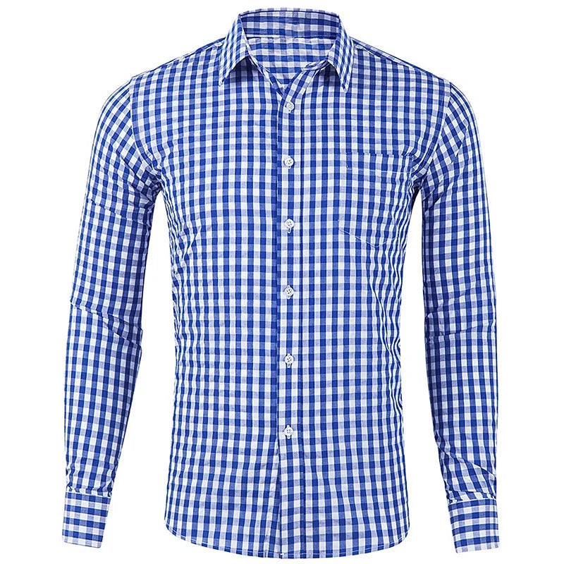 Polo blanc vierge à manches courtes pour homme, chemises décontractées à col