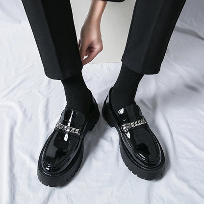 loafers for men, leather loafers, patent leather loafers, mens leather loafers, leather shoes, patent leather shoes, chunky loafers, green loafers, mens black loafers, casual loafers for men