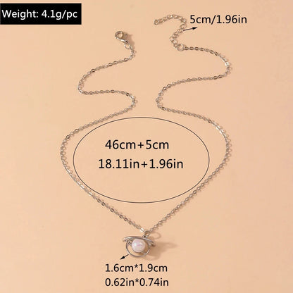 Silver Color Long Tassel Pendant Bow Necklaces