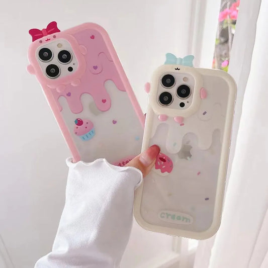 Ice Cream Pattern Case For Samsung A54 A53 5G A52 A52S A13 A14 A34 A21S A12 A51 A32 A23 S23 Plus Ultra A11 A02S A22 A50 Cover