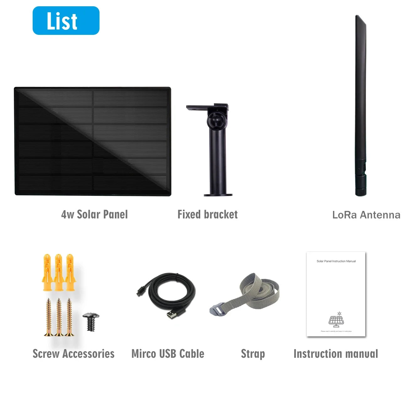 Outdoor Waterproof Wall Standing Solar Panel