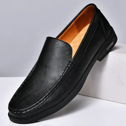 Slip-On-Loafer aus echtem Leder für formelle Anlässe für Herren