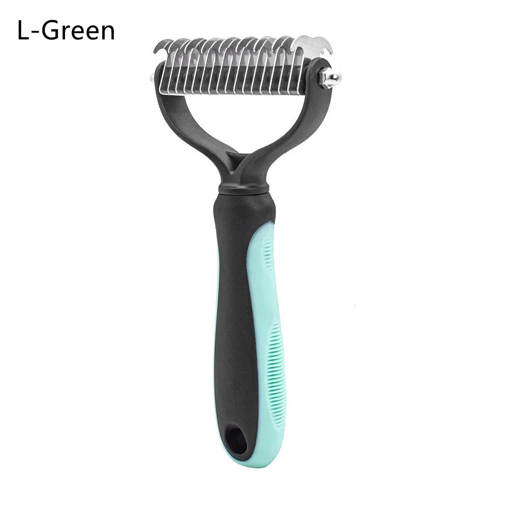 Double Sided Stainless Steel Dog Brush For Shedding