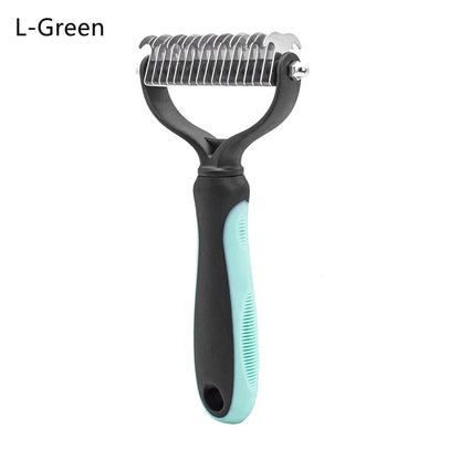 Double Sided Stainless Steel Dog Brush For Shedding