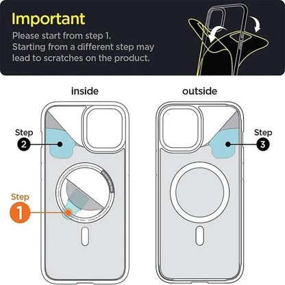 Transparente magnetische Hülle für iPhone-Modelle