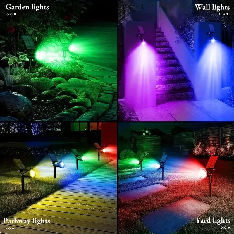 Adjustable Outdoor Waterproof Solar Power Spotlights