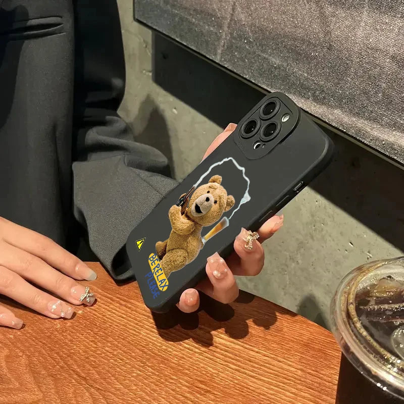 Teddy Bear Couple Cartoon Phone Case