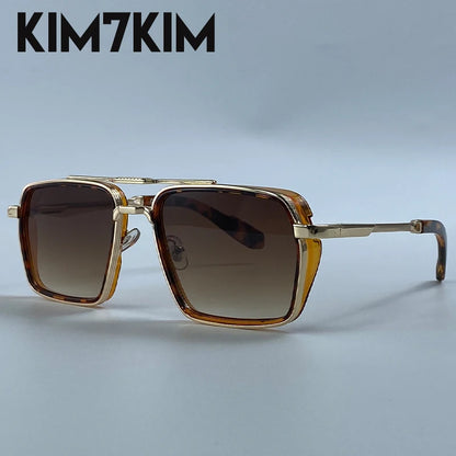 Men's Oversized Steampunk Square Sunglasses