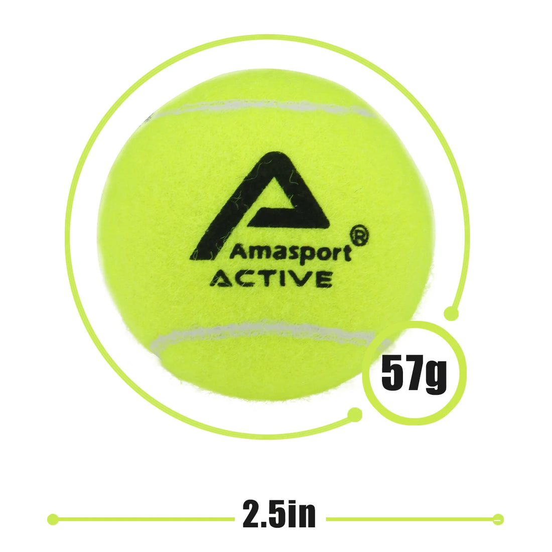 AMASPORT Pressureless Tennis Balls in a bag