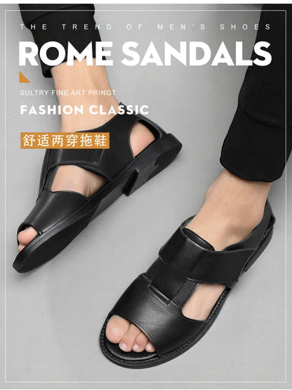 Men's Sandals - Breathable Leather Outdoor Shoes