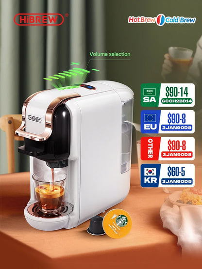 Versatile 5-in-1 Capsule Coffee Machine
