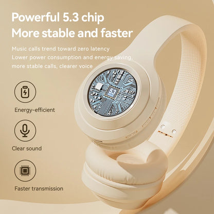 Casque sans fil Bluetooth 5.3 à réduction de bruit 